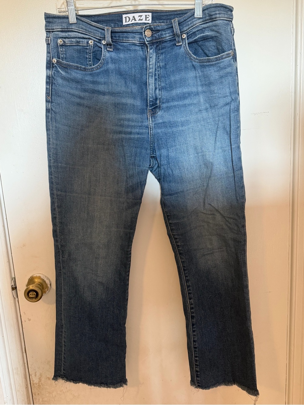 Daze High-Rise Frayed Jeans